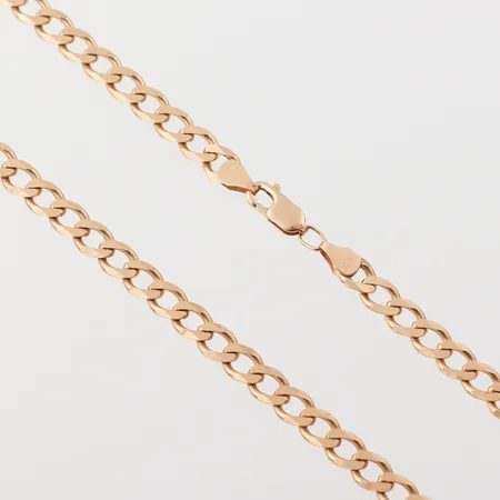 Collier Pansar, Carlsén Sundsvall, längd 50 cm, bredd 5.6 mm, 18k. Vikt: 28,3 g