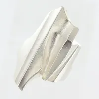 Ring, Lapponia, Shuttle, Björn Weckström, 1985, Finland, stl 18¾, bredd 4-33mm, silver 925/1000 Vikt: 12 g