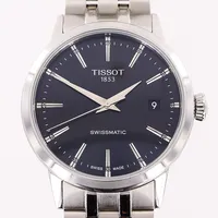 Herrur Tissot Classic Dream, swiss matic, stål, automatisk, T129407 A, Ø42mm, svart urtavla, glasbaksida, stållänk 20cm, inga tillbehör.