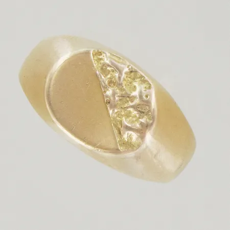 Klackring, Ø 21 mm, bredd 12,5 mm, ojämn skena,18K  Vikt: 7 g