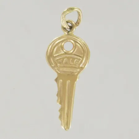 Hänge nyckel, längd 2,5 cm, 18K Vikt: 0,7 g