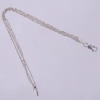 Armband, Singapore, tre-delat, längd: ca 18,5cm, bredd: ca 5mm, GHA, 925/1000 silver  Vikt: 3,3 g