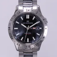 Herrur Sjöö Sandström Royal Steel, automatisk, datum, Ø 41mm, referensnr SS-1841-WT,  serienr 557, stål, inga tillbehör 