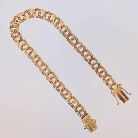 Armband Bismarck, längd 19cm, bredd 6mm JRA, 18K Vikt: 15,8 g