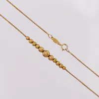 Collier, kulor, 45cm, bredd 1-5mm, 21K Vikt: 3,6 g