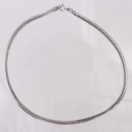 Collier, Balestra, 40cm, bredd 4,5mm,  925/1000 silver Vikt: 16,3 g