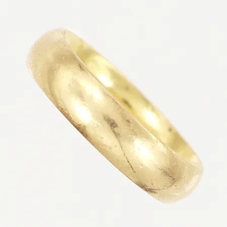 Slät ring Georg Jensen, stl 19, bredd 5,3mm, gravyr, 18K Vikt: 8,8 g