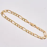 Armband i 18K guld, 18,5cm, ihålig Pansar, bredd 5mm, tillverkad av Balestra, fint skick, vikt 5,28g.