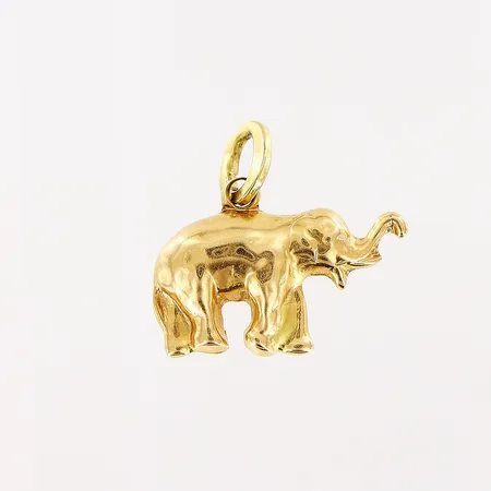 Hänge, elefant, 17x15mm, 18K Vikt: 1 g