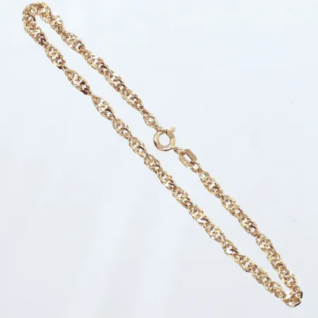 Armband längd 18,5cm, 3mm, 18k  Vikt: 3 g