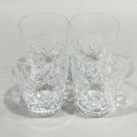 Kristallglas, Orrefors, Gunnar Cyren, 4 dryckesglas, höjd ca 8cm. 