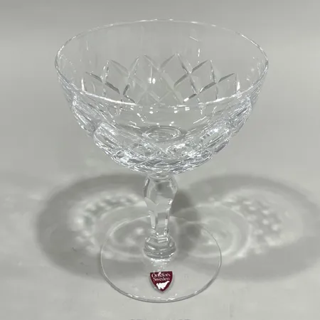 Kristallglas, Orrefors, Gunnar Cyren, ett champagneglas, höjd ca 12,5cm, etikettmärkt. 