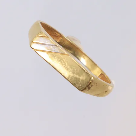 Klackring tvåfärgad Ø21¼ bredd 2-4mm GHA 18K Vikt: 3,2 g