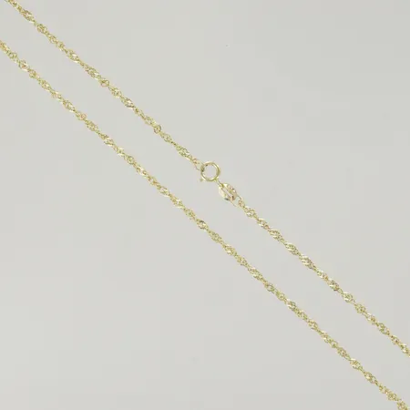 Halskedja singapor, längd 39 cm, 18K Vikt: 1,8 g