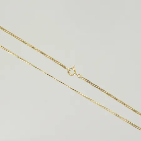 Halskedja pansar, längd 35 cm, bredd 1,9 mm, 18K  Vikt: 5,1 g