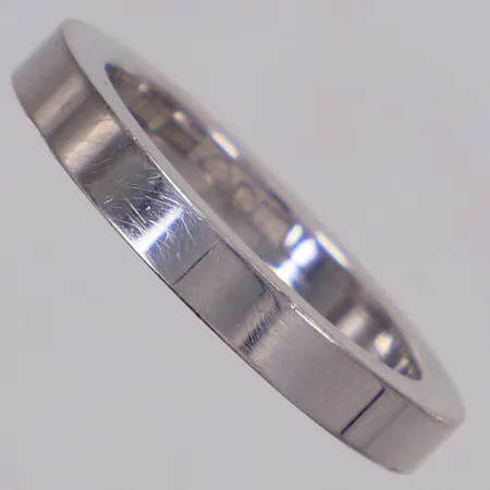 Ring, stl 17½, bredd 3,1mm, tjocklek 2,5mm, vitguld, Engelbert, 2000, 18K Vikt: 7,6 g