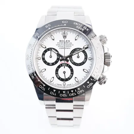 Herrur Rolex Daytona stål, ref: 116500LN , serie nr: D38327A1, box, cert & kvitto, uttagen 2020 Bergströmsur, 12 länkbitar totalt en ej monterad,  Vikt: 0 g