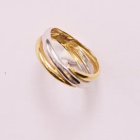 Ring, Ø17, bredd:6mm, 18K 3,3g.