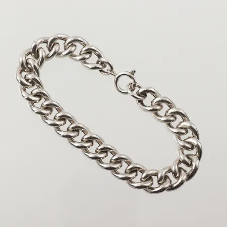 Armband Pansar ihåligt, längd 19cm, bredd ca 10mm, silver 835/1000 Vikt: 21,3 g