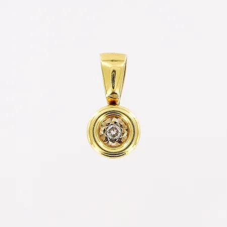 Hänge, diamant ca 0,01ct, 6x12mm, 18K Vikt: 0,7 g