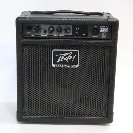 Basförstärkare, Peavey Max 158 Bass Combo Amplifier, serienummer: 0BhF0243/00573512v, tillhörande elkabel  Vikt: 0 g Skickas med postpaket.