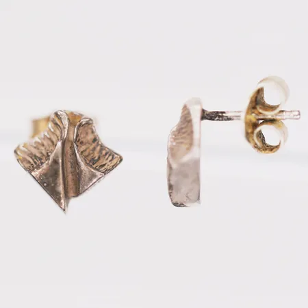 Ett par örhängen, 10x10mm, silver Vikt: 1,7 g