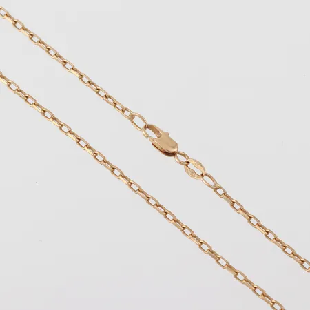 Collier Ankarlänk, längd 50 cm, bredd 1.7 mm, 18k. Vikt: 5,3 g