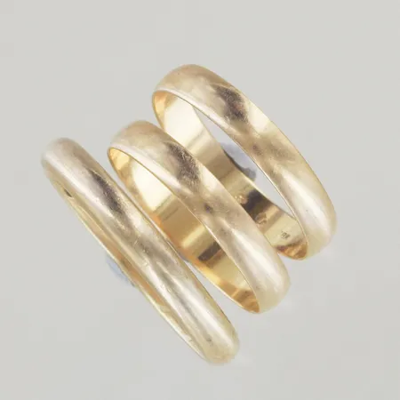 Ringar, Ø 20/18 mm, 1 graverad, 18K Vikt: 8,3 g