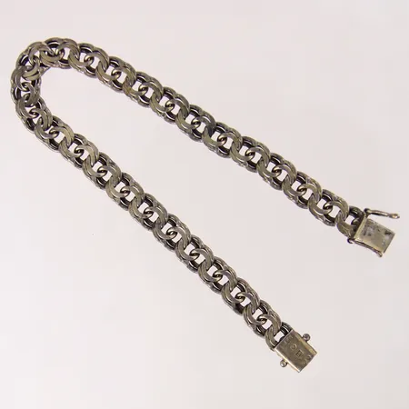 Armband Bismarck, längd 19cm, bredd 7mm, silver 830/1000 Vikt: 13,2 g