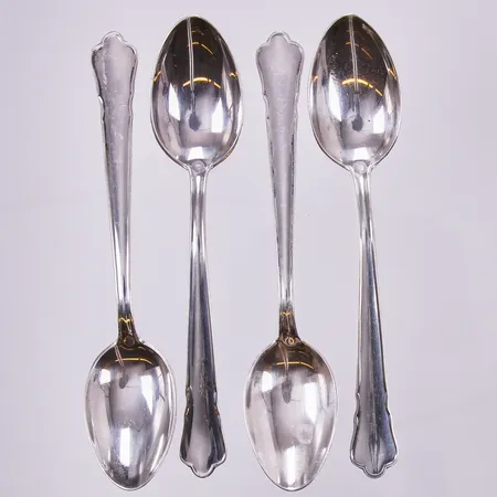 4 Kaffeskedar, längd ca 12cm, AB Gense 2000-tal, silver Vikt: 56,8 g