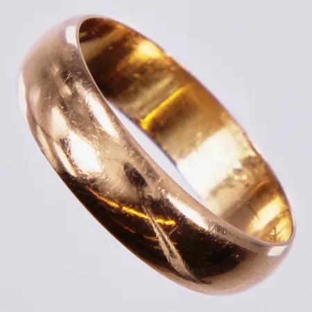 Ring, Dahlgren Ab Hovjuvelerare G A 1961, stl: 17½, bredd ca 5mm, graverad, 18K Vikt: 3,5 g