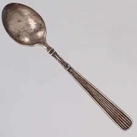 Mockasked, längd 10cm, MGAB, år 1961, missfärgningar, 830/1000 silver Vikt: 8,5 g