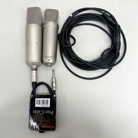 2 Mikrofoner, RØDE, NT1-A & NT2-A, S/N0528326 & S/N0132970, made in Australia, märkta P48, bruksslitage, kablage Skickas med paket.