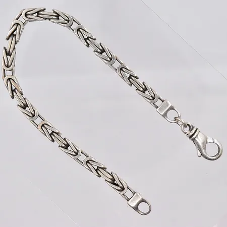 Armband Kejsarlänk, 24cm, bredd ca 6mm, repig, 925/1000 silver Vikt: 44,2 g