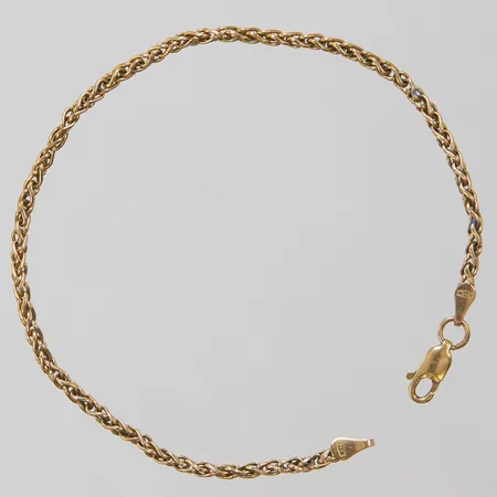 Armband, längd:20cm, bredd:2,5mm, 14K. Vikt: 2,4 g