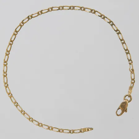 Armband, Figaro, längd:19,5cm, bredd:2,3mm, 14K. Vikt: 2,4 g