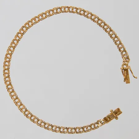 Armband, Bismarck, längd:18,5cm, bredd:4mm, 18K. Vikt: 5,3 g