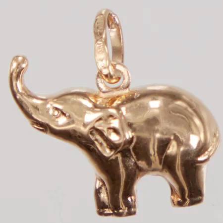 Hänge, Elefant, 15x15mm, 18K Vikt: 1,1 g