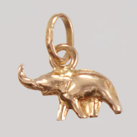 Hänge, Elefant, ca 10x10mm, 18K Vikt: 0,6 g