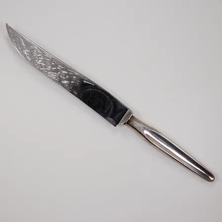 Serveringskniv, 28cm, rostfritt stål/ 830/1000 silver. Bruttovikt: 95g Vikt: 0 g