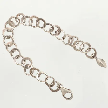 Armband längd 20cm, bredd 10,1mm, 925/1000 silver Vikt: 11,7 g