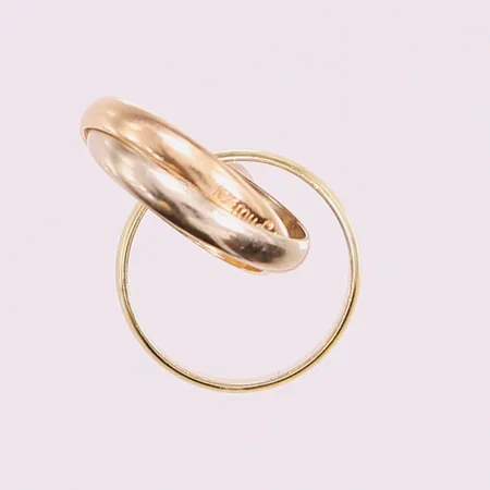 Ring Cartier "Trinity", stl:59 (18¾), bredd:3mm, tricolore, box, ytterkartong, 18K 10,1g.