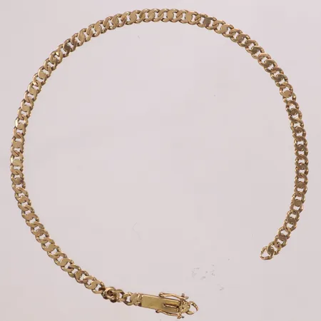 Armband manglad Pansar, längd 18,5cm, bredd 3mm, trasig, 18K  Vikt: 3,9 g