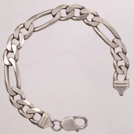 Armband Figaro, längd 20,5cm, bredd 10,5mm, silver 925/1000 Vikt: 32,4 g