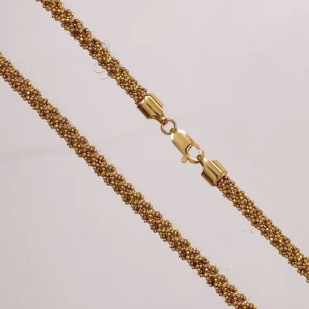 Collier, längd 40cm, bredd ca 5-6mm, 21K Vikt: 24,5 g