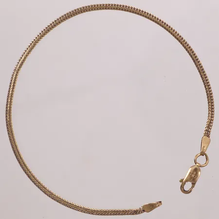 Armband Rävsvans, längd 19cm, bredd 1,8mm, Balestra, 18K  Vikt: 2,1 g