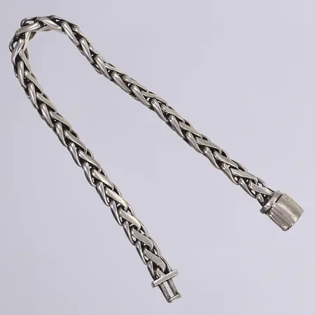 Armband, längd 18,5cm, bredd 6mm, silver 925/1000 Vikt: 23,6 g