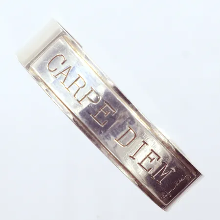 Armband stelt Efva Attling, "Carpe Diem", Ø57, silver 925/1000  Vikt: 37 g