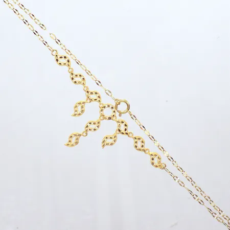 Collier, längd 42cm,18k Vikt: 6,6 g