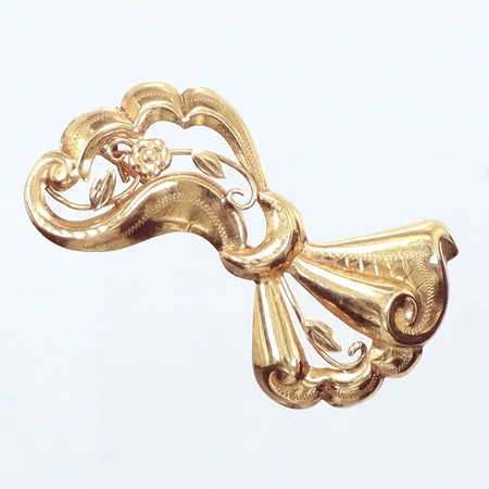 Brosch, 4cm, 18k Vikt: 3,2 g